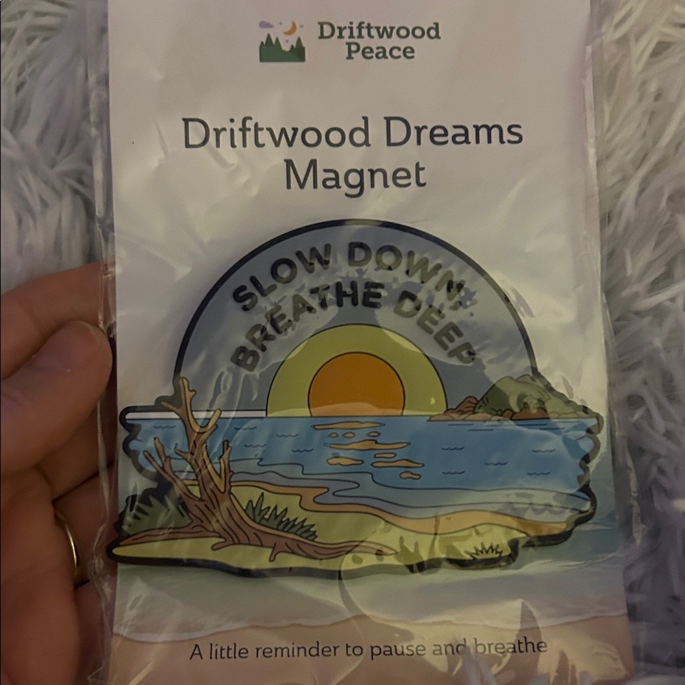 DRIFTWOOD Dreams Magnet - Blue, Yellow, Brown